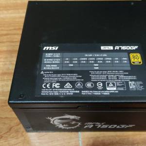 MSI 微星 MPG A750GF 750W  80Plus Gold 金牌 全模組  火牛