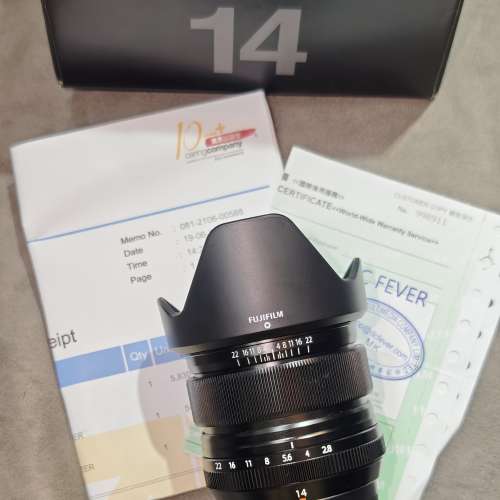 Fujifilm 14/2.8 R 14MM 14 行貨 有單證 已過保 有盒