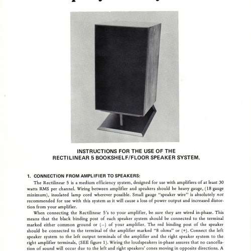 美國製Rectilinear 5, 4路12" 實驗室鑑聽揚聲器, 饅頭中音