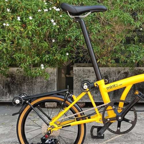 MINT T9C 9速 16吋 349 鉻鉬鋼折叠車 送叮叮水架前後蛙燈