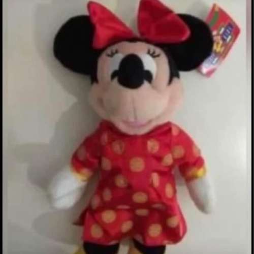 全新9 吋迪士尼米妮農曆新年毛公仔new disney minnie soft toy doll