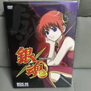 全新未拆 , DVD 銀魂BOX 03 EPISODE 34-49 ,中文繁體字幕