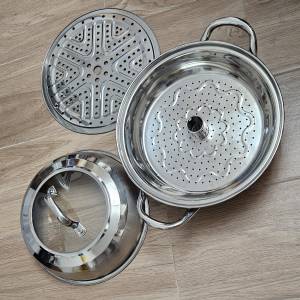 304食品級 28cm蒸氣鍋平售80元