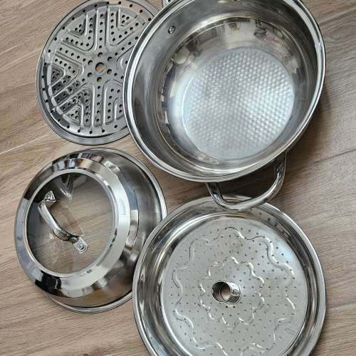 304食品級 28cm蒸氣鍋平售80元