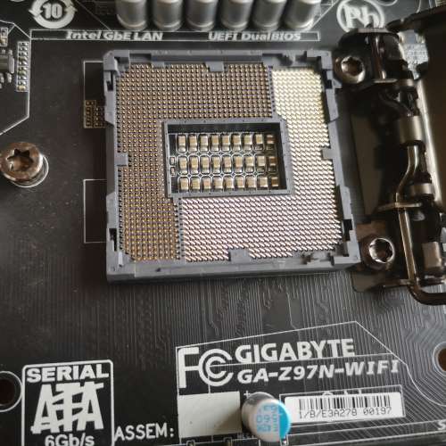 (Z97 ITX) GIGABYTE Z97N WIFI連背板 (運作正常支援M.2  BIOS已更新)