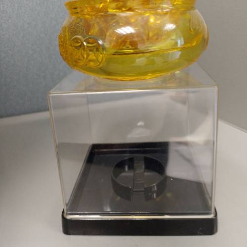 水晶琉璃8cm旺財運聚寶盆