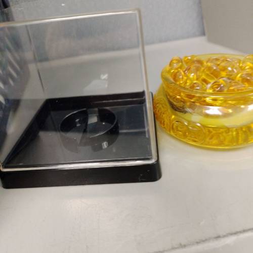 水晶琉璃8cm旺財運聚寶盆