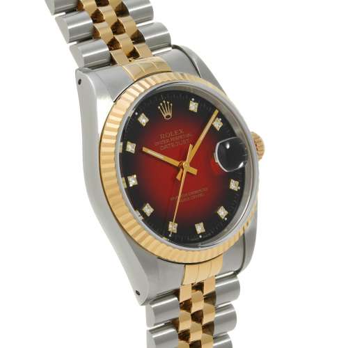 Daytjust 16233G樱桃渐变钻石男表