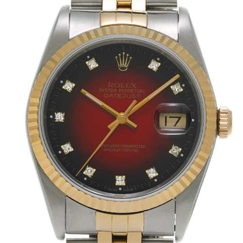 Daytjust 16233G樱桃渐变钻石男表