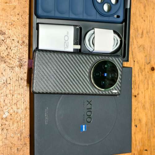 Vivo X100 black.黑色256gb 全套齊聯合國行256