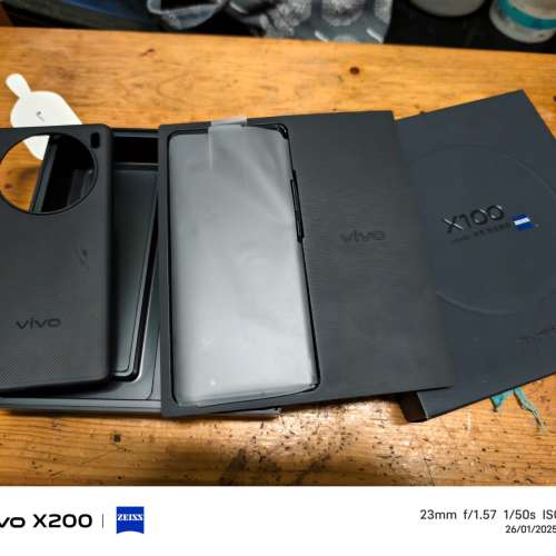 Vivo X100 black.黑色256gb 全套齊聯合國行256