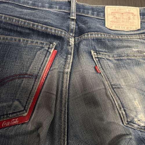 Vintage LVC Big E Levis X Coca Cola W34 L34