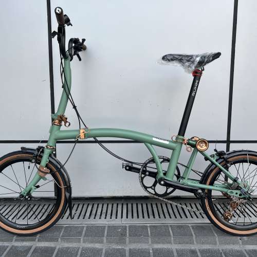 Ruhm rc 7speed C剎 M把 鉻鉬鋼 折叠車 送前後蛙燈 叮叮