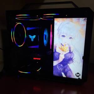第 10 代 Intel® Core™ i7 處理器 台式水冷電競RGB 電腦主機，高配16G 記憶體，4G...