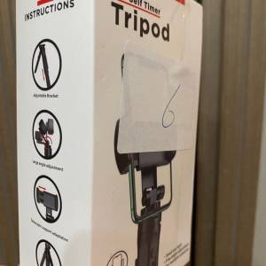 全新手機夾連攝影三腳架 tripod with phone attachment fixture clip clamp