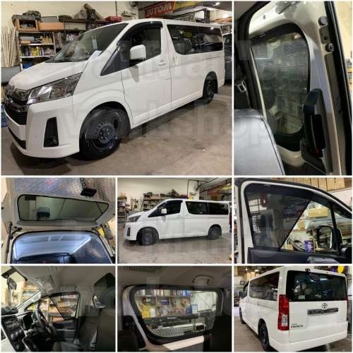 Hiace 300 全車磁石濾光窗網太陽擋