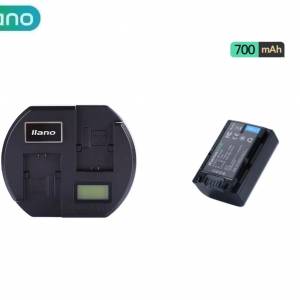 LLANO NP-FV50 Lithium-Ion Battery Pack With QC3.0 LCD Display Dual Charger