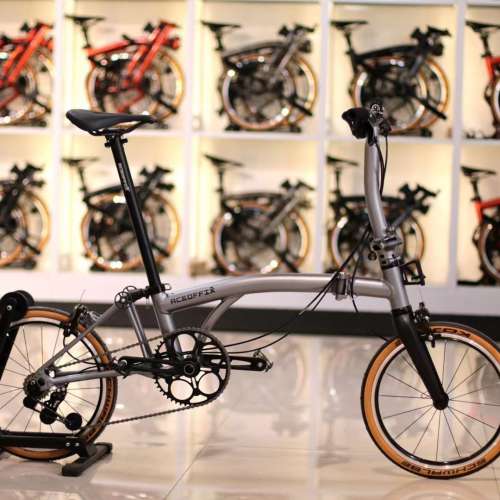 2025 最新款超輕版 ACEOFFIX C5 5速 碳前叉鋁合金折叠車 送前後蛙燈叮叮