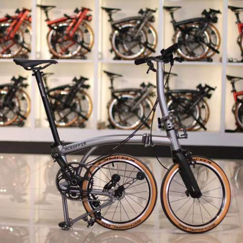 2025 最新款超輕版 ACEOFFIX C5 5速 碳前叉鋁合金折叠車 送前後蛙燈叮叮