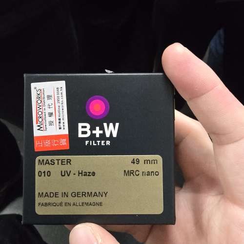 B+W Master 010 UV MRC Nano Filter 49mm 99% new 有盒有袋 無單