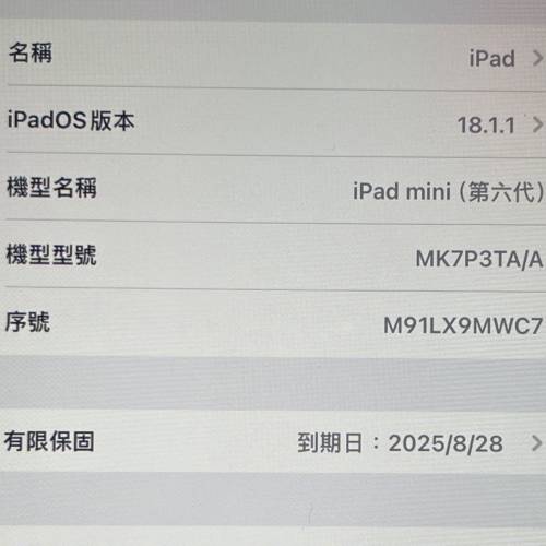 ipad mini 6(wifi)64GB