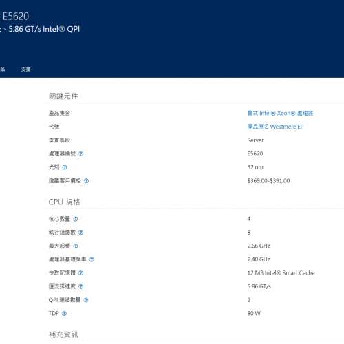 Intel® Xeon® Processor E5620