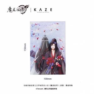 KAZE 魔道祖師動畫 正版周邊 魏無羨生賀典藏 流砂磚 約100x150mm