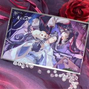 【官谷】魔道祖師動畫正版周邊閒庭嬉兔系列 雙人亞克力色紙 125*190mm