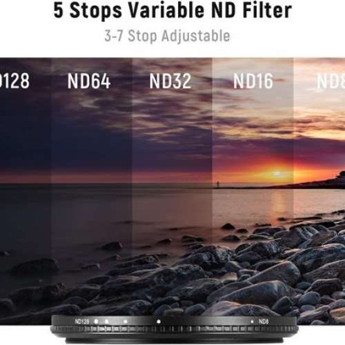 NEEWER SQUARE Lens Hood With ND8-ND128 Variable ND Filter For Fujifilm X100VII