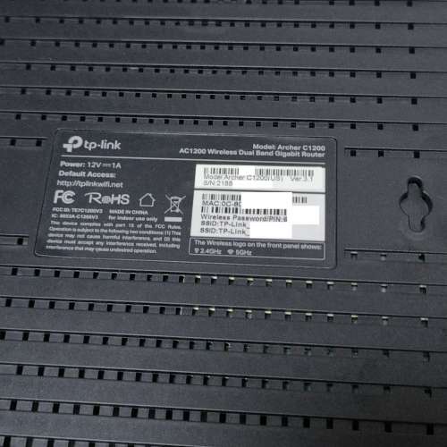 TP Link Archer C1200 v3.1 AC1200 Router 無線雙頻Gigabit路由器 (港行)