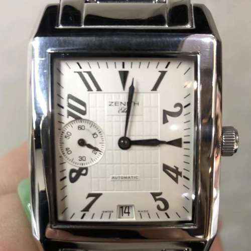 Zenith(真力士)Port Royal Elite 長方形全鋼自動手錶