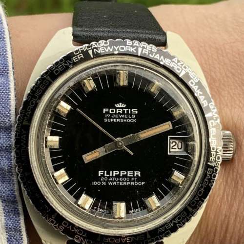 1968 年墨西哥奧運會 FORTIS FLIPPER 潛水表