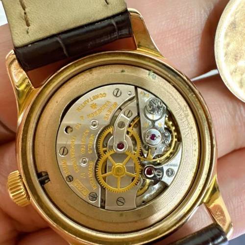 珍稀18K玫瑰金江詩丹頓手動上鏈腕錶