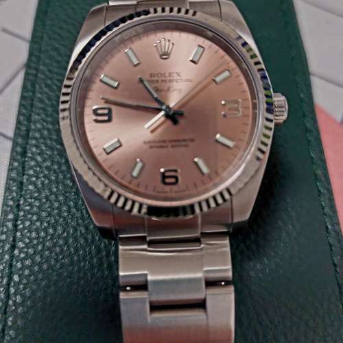 Rolex 114213 白金圈粉面369