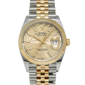 Datejust 36 126233 Golden Palm Motif Men's
