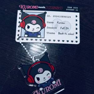 三麗鷗 Kuromi 掛件 + 學生證 sanrio 官方聯名