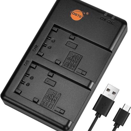 DSTE NP-FV50 Lithium-Ion Battery Pack With Dual USB Charger 代用鋰電池連平放式...