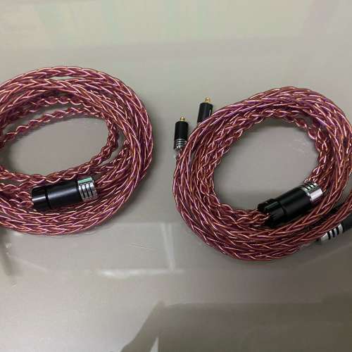 優惠(耳機線名:閃電)fulmination黃銅鍍金，V形調音，Hi-Fi發燒級線材系列，8股耳機...