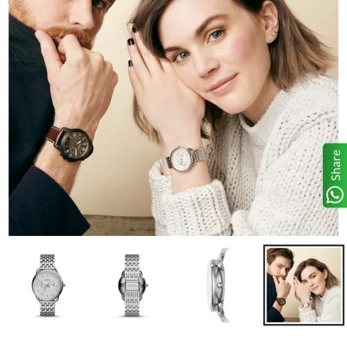 Fossil stainless steel watch 鋼錶