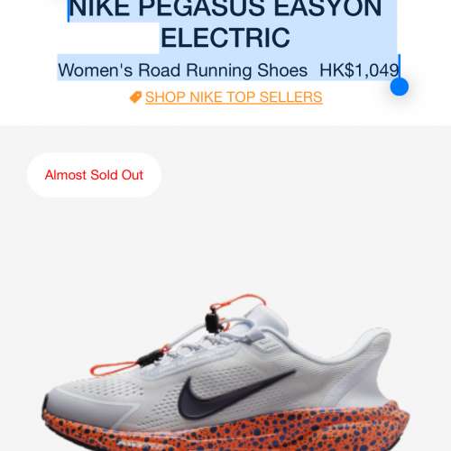 全新 Nike Pegasus easy on electric 公路跑步比賽鞋