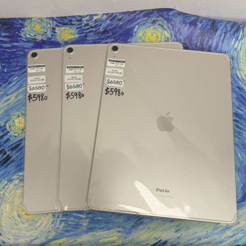 (🔥跨年優惠🔥）全新Apple iPad Air6 13 2024/13吋超窄邊框螢幕/5G版/128GB/M2 CPU...