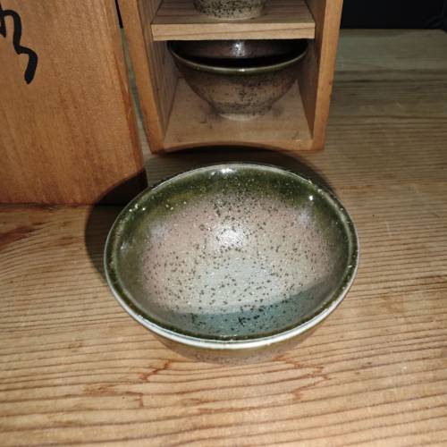 日本昭和時期手工湯呑杯五枚