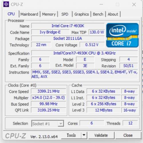 ASUS X79-DELUXE + Intel Core i7-4930k + 16GB DDR3-1600