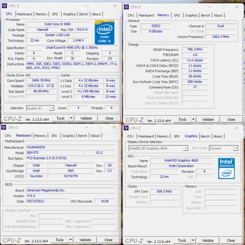 B85M-ITX | i5-4590 | 8GB | 128GB m.2 NVME | BT + 2 x 1GB LAN 可做路由器 / router