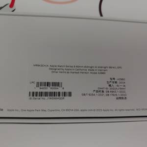 (全新) Apple watch series 9  45mm Midnight (100% New)