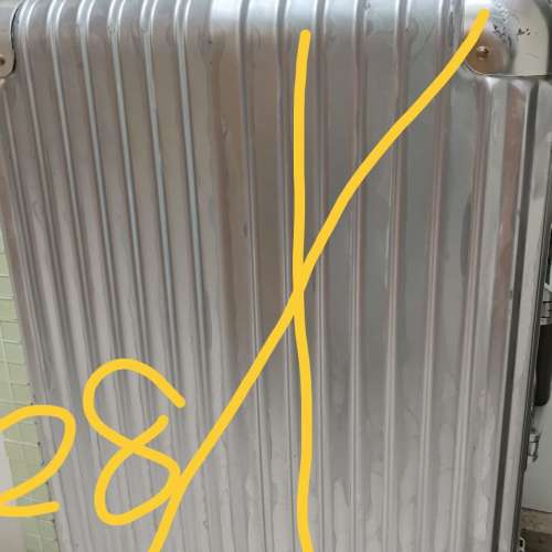 法國Elle 26銀色tsa 海關鎖萬向輪行李箱旅行喼France 25kg silver luggage suitcase