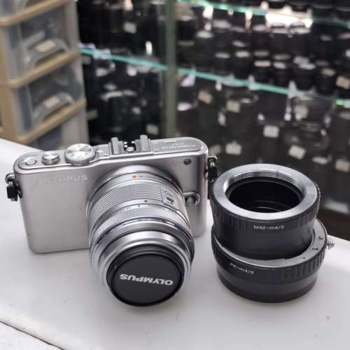 OLYMPUS E-PL3 + 14-42MM + M42 MOUNT + PK MOUNT 一义一電