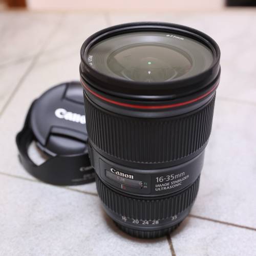 新淨 Canon EF 16-35mm f/4L IS USM 連Protector+CLP ( 1635 f4 )