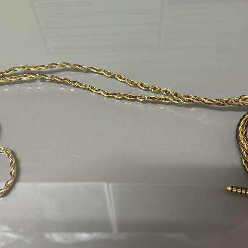 (最後1條,特價)[雙11優惠(耳機線名:古月)Hi-Fi發燒級線材系列，8絞古河銅+古河銅鍍...