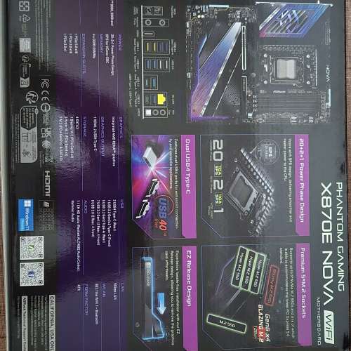 99% New Asrock X870E Nova Wifi